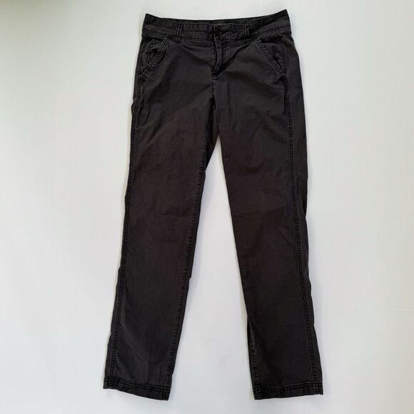 Eddie Bauer Pants Womens 2 Grey Cotton Blend Specially Dyed Slash Pockets - Picture 1 of 11